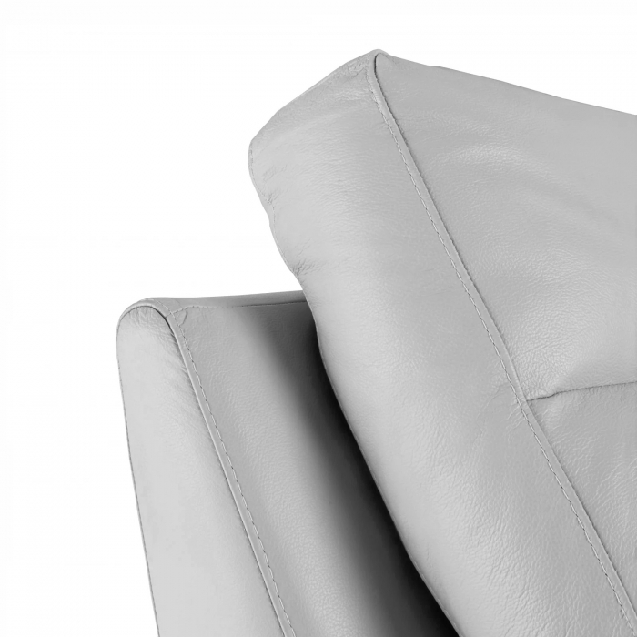 Set 2 canapele CASANOVA, canapea 3 locuri cu 2 reclinere electrice, 220x94 cm si canapea 2 locuri fara reclinere, 172x94 cm, Piele naturala Italiana [3]