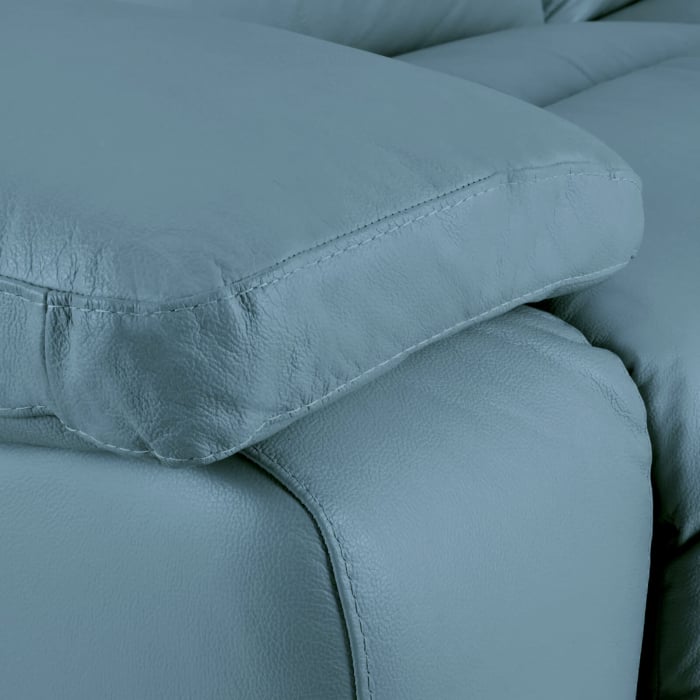 Set 2 canapele CASANOVA, canapea 3 locuri cu 2 reclinere electrice, 220x94 cm si canapea 2 locuri fara reclinere, 172x94 cm, Piele naturala Italiana [4]