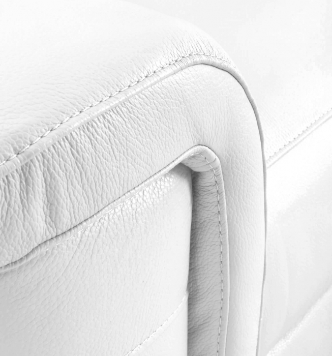 Set 2 canapele NABUCCO, canapea 3 locuri cu 2 reclinere electrice bi-motorizate, tetiere reglabile electric, port USB, 216x103 cm si canapea 2 locuri fara reclinere, 172x103 cm, Piele naturala Italian [4]