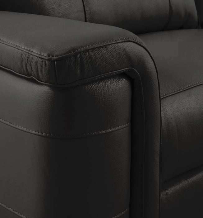 Set 2 canapele NABUCCO, canapea 3 locuri cu 2 reclinere electrice bi-motorizate, tetiere reglabile electric, port USB, 216x103 cm si canapea 2 locuri fara reclinere, 172x103 cm, Piele naturala Italian [3]