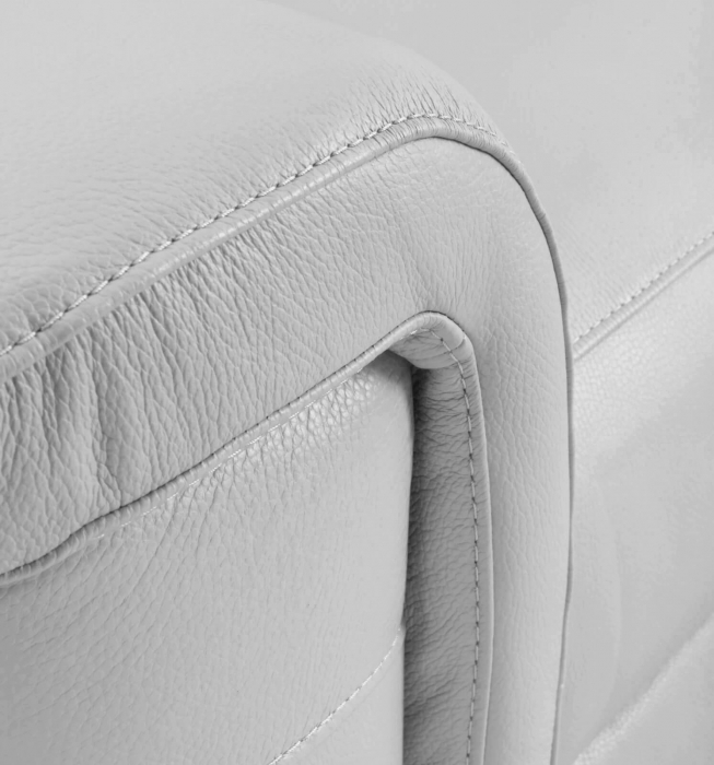 Set 2 canapele NABUCCO, canapea 3 locuri cu 2 reclinere electrice bi-motorizate, tetiere reglabile electric, port USB, 216x103 cm si canapea 2 locuri fara reclinere, 172x103 cm, Piele naturala Italian [4]