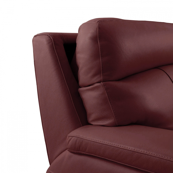 Set 2 canapele NABUCCO, canapea 3 locuri cu 2 reclinere electrice bi-motorizate, tetiere reglabile electric, port USB, 216x103 cm si canapea 2 locuri fara reclinere, 172x103 cm, Piele naturala Italian [7]