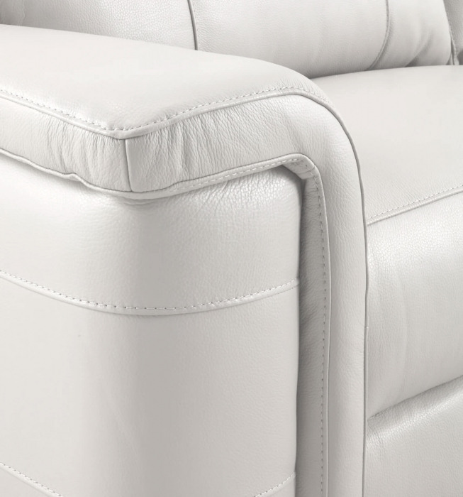 Set 2 canapele NABUCCO, canapea 3 locuri cu 2 reclinere electrice bi-motorizate, tetiere reglabile electric, port USB, 216x103 cm si canapea 2 locuri fara reclinere, 172x103 cm, Piele naturala Italian [3]