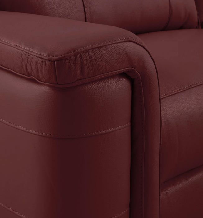 Set 2 canapele NABUCCO, canapea 3 locuri cu 2 reclinere electrice bi-motorizate, tetiere reglabile electric, port USB, 216x103 cm si canapea 2 locuri fara reclinere, 172x103 cm, Piele naturala Italian [3]