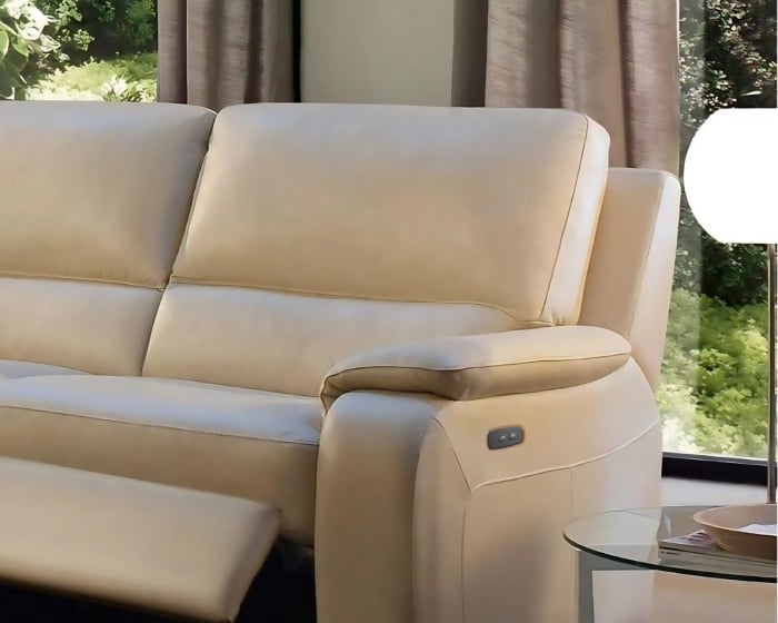 Set canapele DELYA, 3-locuri cu 2-reclinere electrice  si 2-locuri cu 2-reclinere electrice, piele [2]