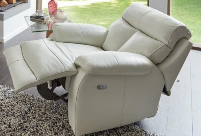 Set canapele GHITA, 3-locuri cu 2-reclinere electrice  si 2-locuri fara recliner si fotoliu cu recliner electric, piele [5]