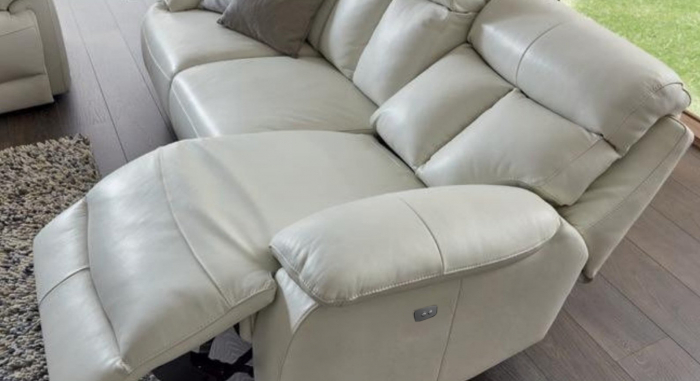 Set canapele GHITA, 3-locuri cu 2-reclinere electrice  si 2-locuri fara recliner si fotoliu cu recliner electric, piele [4]