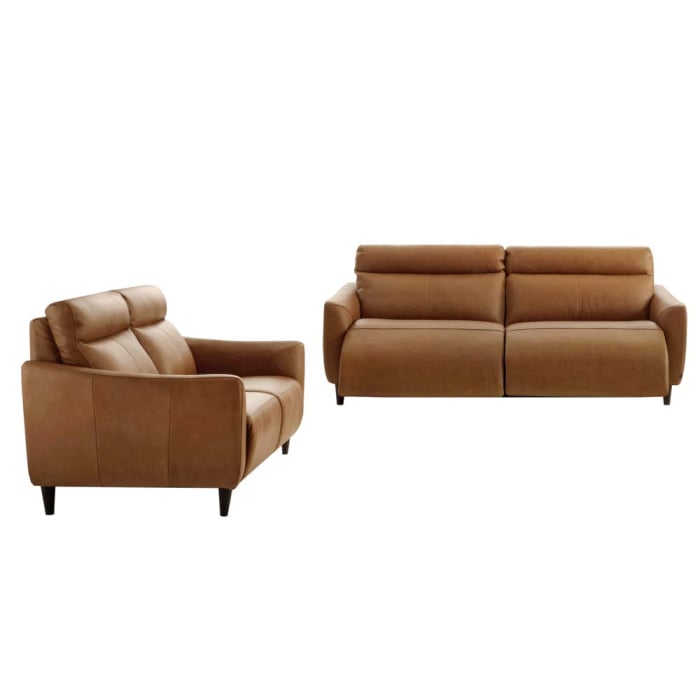 Set canapele MANERA, 3-locuri cu 2-reclinere electrice  si 2-locuri fara recliner, piele [3]