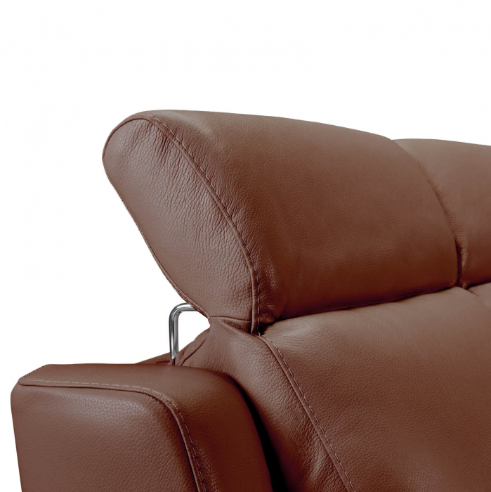 Set canapele VENTADOR, canapea 3 locuri cu 2 reclinere electrice, 196x10 cm, canapea 2 locuri fara reclinere, 176x100 cm si fotoliu cu recliner electric, Piele naturala Italiana [5]
