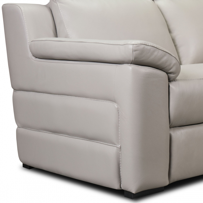 Set canapele VENTADOR, canapea 3 locuri cu 2 reclinere electrice, 196x10 cm, canapea 2 locuri fara reclinere, 176x100 cm si fotoliu cu recliner electric, Piele naturala Italiana [5]