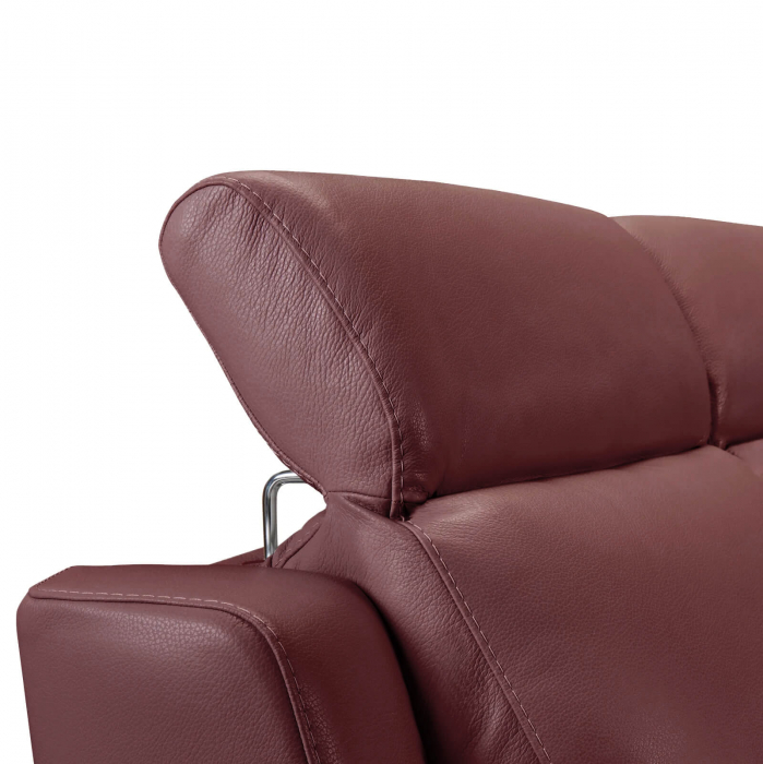 Set canapele VENTADOR, canapea 3 locuri cu 2 reclinere electrice, 196x10 cm, canapea 2 locuri fara reclinere, 176x100 cm si fotoliu cu recliner electric, Piele naturala Italiana [5]