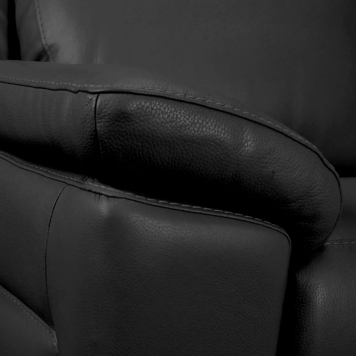Set canapele VENTADOR, canapea 3 locuri cu 2 reclinere electrice, 196x10 cm, canapea 2 locuri fara reclinere, 176x100 cm si fotoliu cu recliner electric, Piele naturala Italiana [4]
