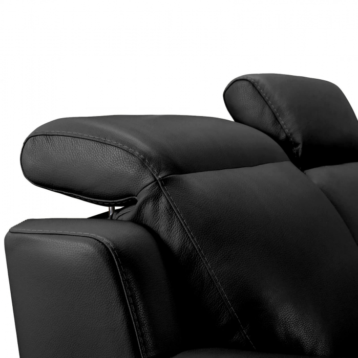 Set canapele VENTADOR, canapea 3 locuri cu 2 reclinere electrice, 196x10 cm, canapea 2 locuri fara reclinere, 176x100 cm si fotoliu cu recliner electric, Piele naturala Italiana [6]