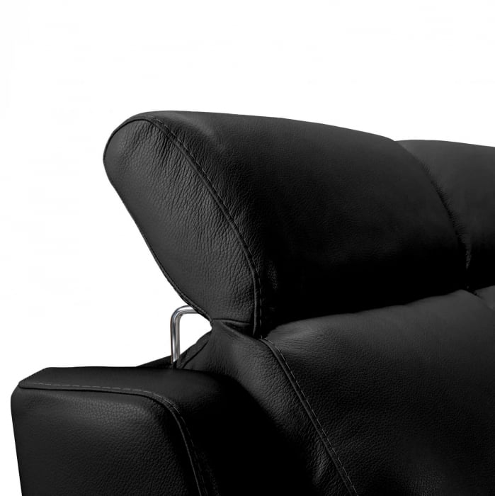 Set canapele VENTADOR, canapea 3 locuri cu 2 reclinere electrice, 196x10 cm, canapea 2 locuri fara reclinere, 176x100 cm si fotoliu cu recliner electric, Piele naturala Italiana [5]