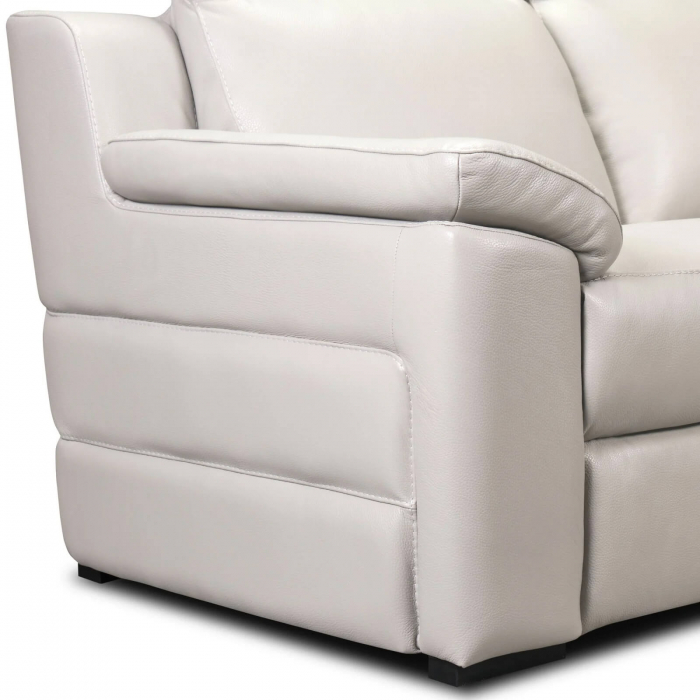 Set canapele VENTADOR, canapea 3 locuri cu 2 reclinere electrice, 196x10 cm, canapea 2 locuri fara reclinere, 176x100 cm si fotoliu cu recliner electric, Piele naturala Italiana [3]