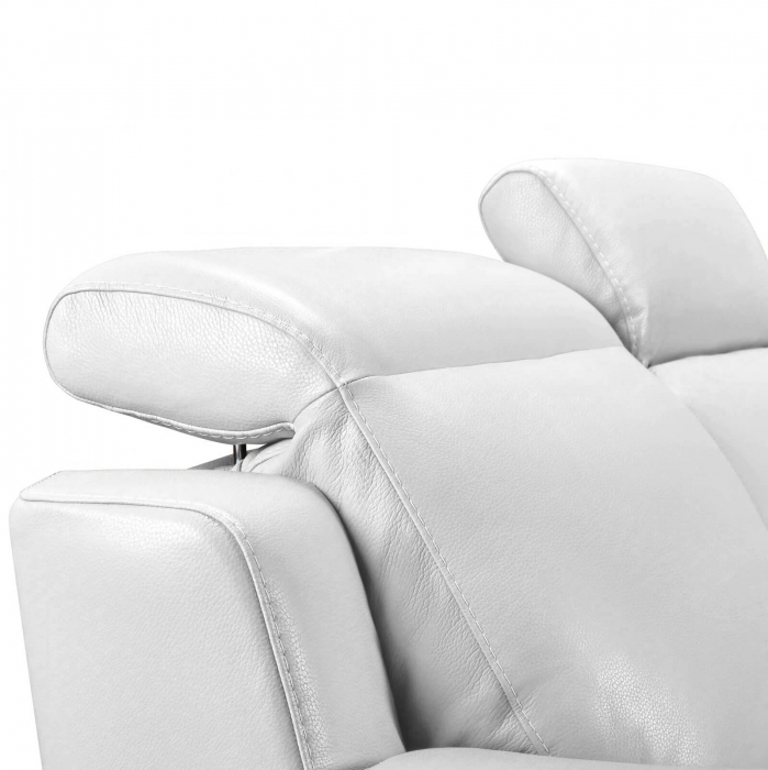 Set canapele VENTADOR, canapea 3 locuri cu 2 reclinere electrice, 196x10 cm, canapea 2 locuri fara reclinere, 176x100 cm si fotoliu cu recliner electric, Piele naturala Italiana [6]
