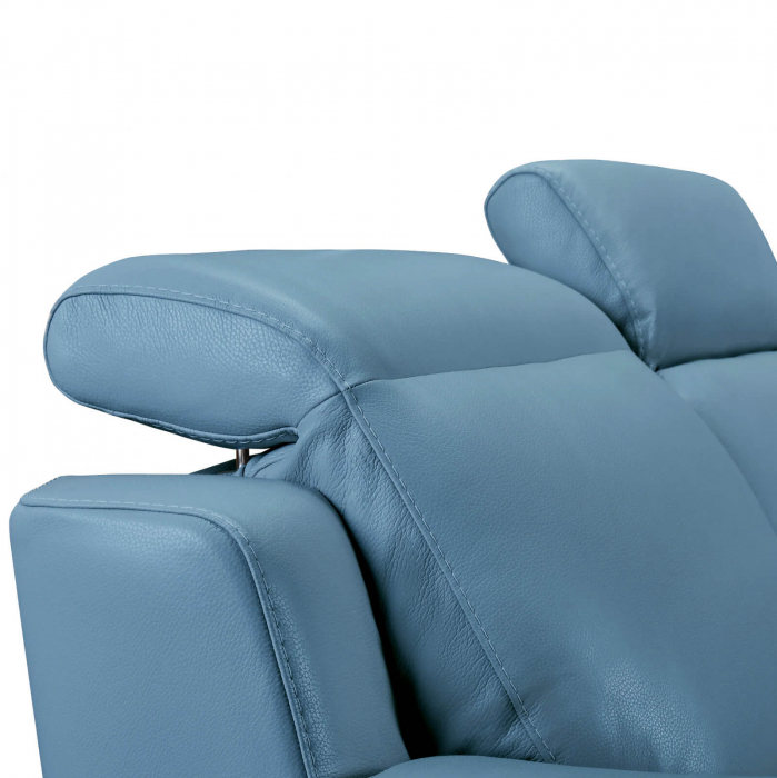 Set canapele VENTADOR, canapea 3 locuri cu 2 reclinere electrice, 196x10 cm, canapea 2 locuri fara reclinere, 176x100 cm si fotoliu cu recliner electric, Piele naturala Italiana [6]