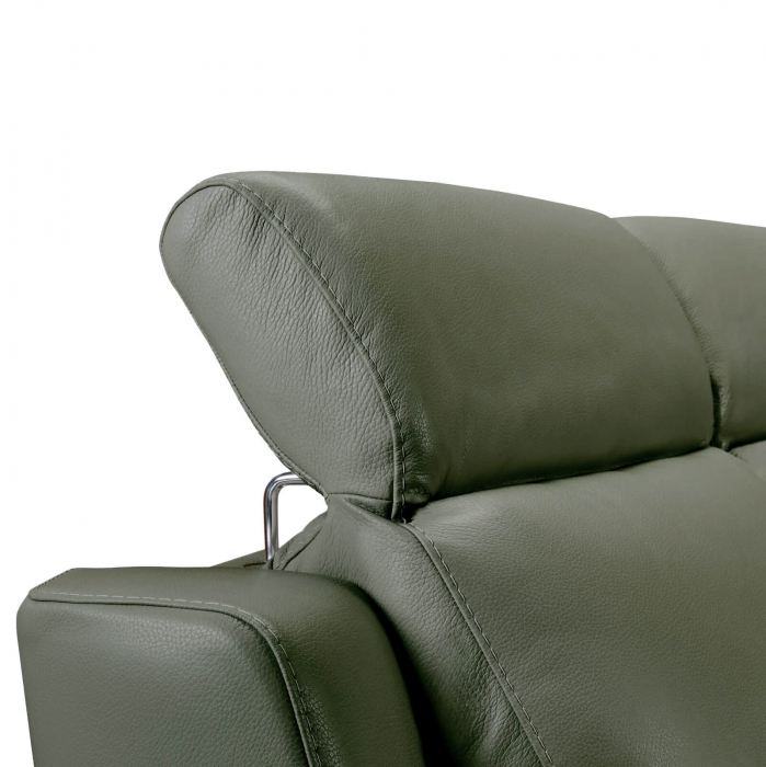 Set canapele VENTADOR, canapea 3 locuri cu 2 reclinere electrice, 196x10 cm, canapea 2 locuri fara reclinere, 176x100 cm si fotoliu cu recliner electric, Piele naturala Italiana [5]