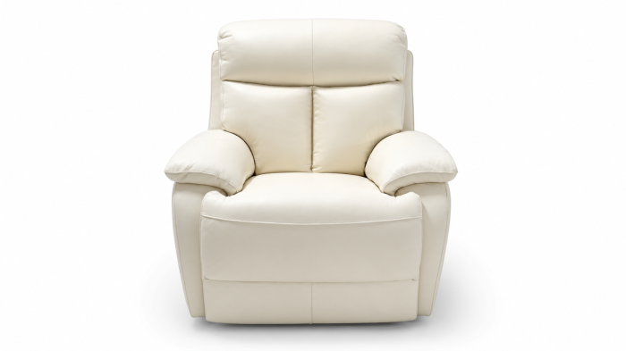 Set GHITA piele naturală crem cu canapea recliner electrică și două fotolii recliner [5]