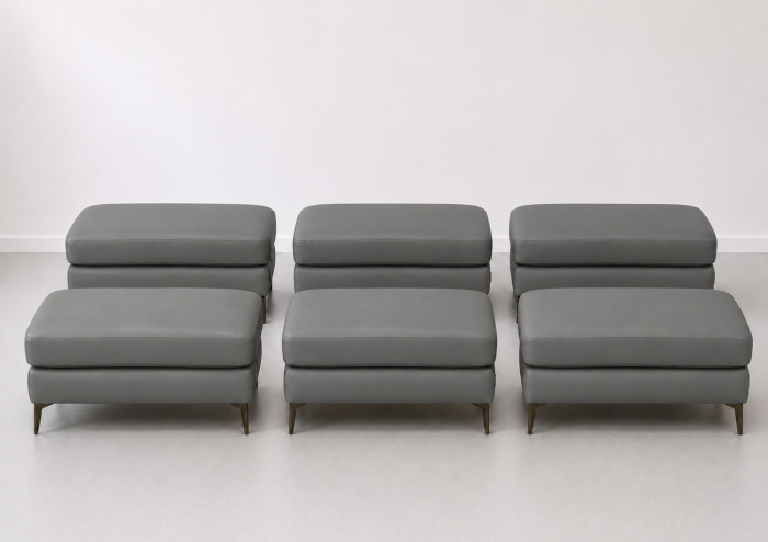 Taburet BALTIC 70 x 50 cm din piele naturală [5]