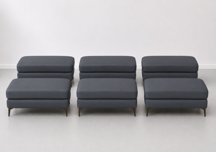 Taburet BALTIC 70 x 50 cm din piele naturală [5]
