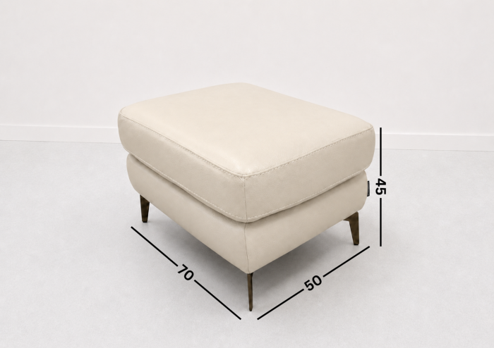 Taburet BALTIC 70 x 50 cm din piele naturală [2]