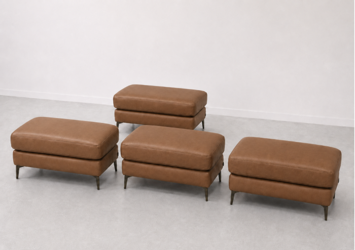 Taburet BALTIC 70 x 50 cm din piele naturală [3]