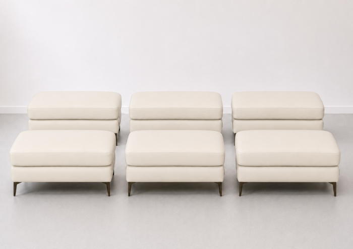 Taburet BALTIC 70 x 50 cm din piele naturală [5]
