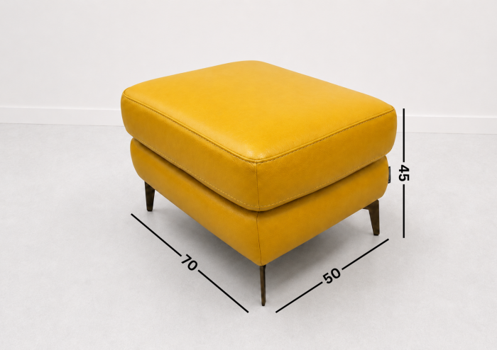 Taburet BALTIC 70 x 50 cm din piele naturală [2]