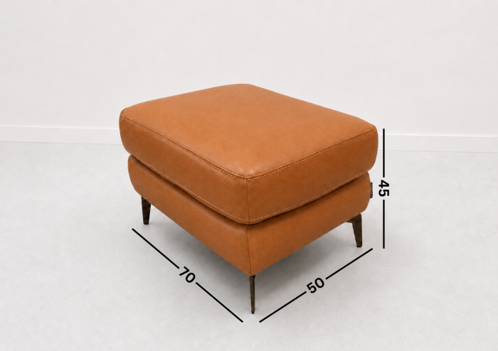 Taburet BALTIC 70 x 50 cm din piele naturală [2]