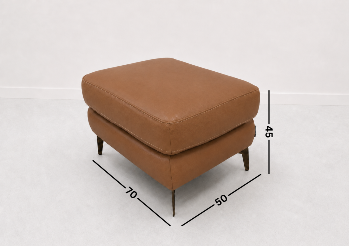 Taburet BALTIC 70 x 50 cm din piele naturală [2]