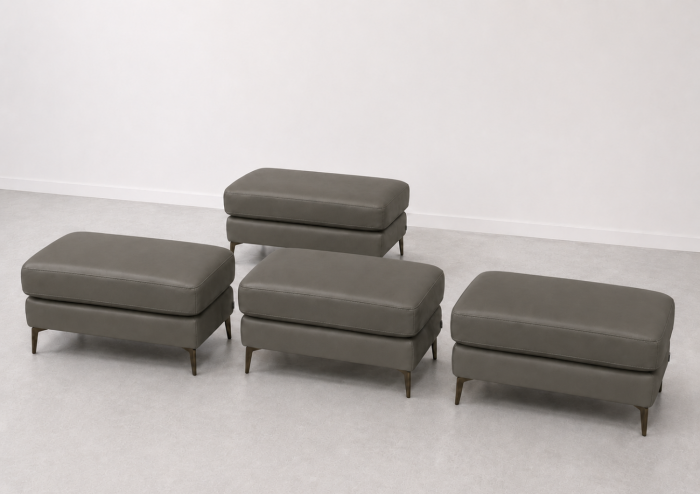 Taburet BALTIC 70 x 50 cm din piele naturală [3]