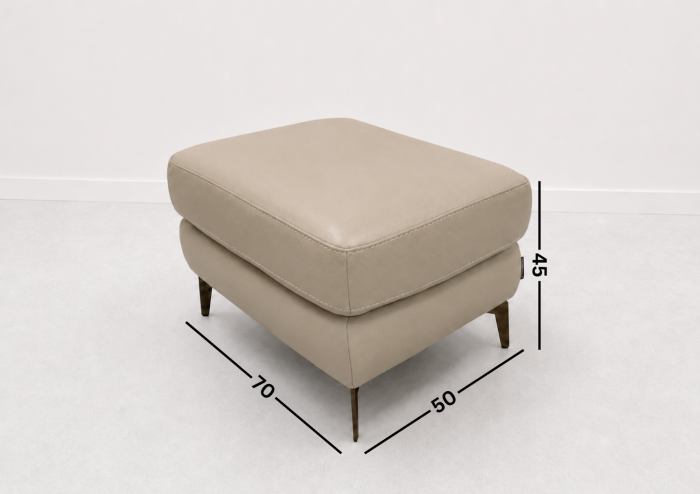 BALTIC 70 x 50 cm genuine leather ottoman [2]