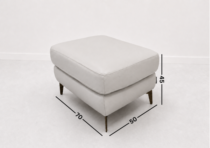 Taburet BALTIC 70 x 50 cm din piele naturală [2]