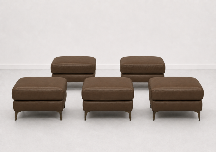 Taburet BALTIC 70 x 50 cm din piele naturală [4]