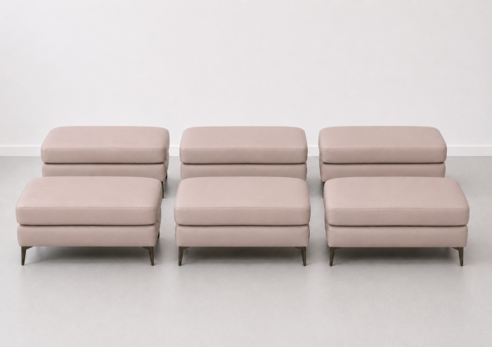 Taburet BALTIC 70 x 50 cm din piele naturală [5]