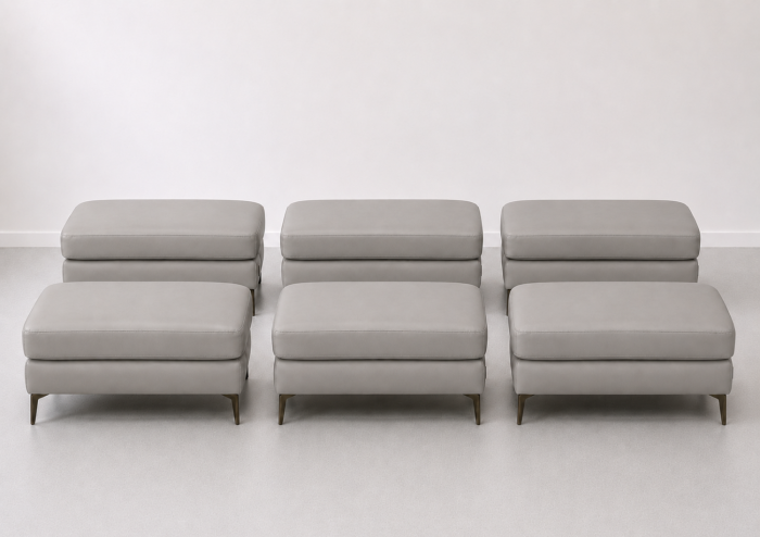 Taburet BALTIC 70 x 50 cm din piele naturală [5]