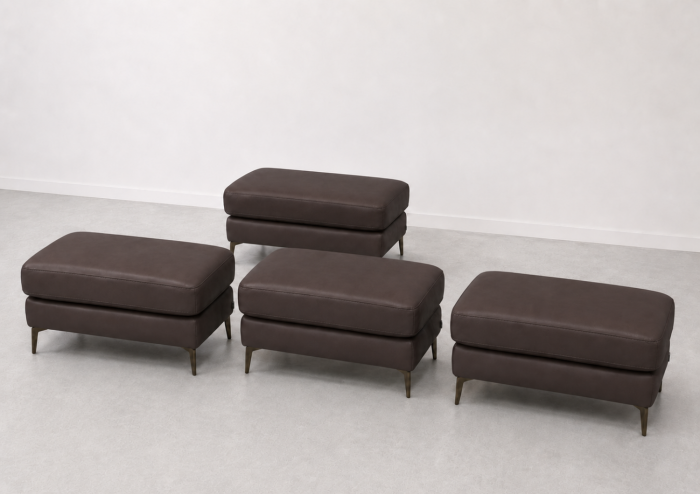 Taburet BALTIC 70 x 50 cm din piele naturală [3]