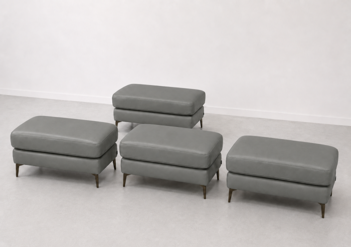 Taburet BALTIC 70 x 50 cm din piele naturală [3]