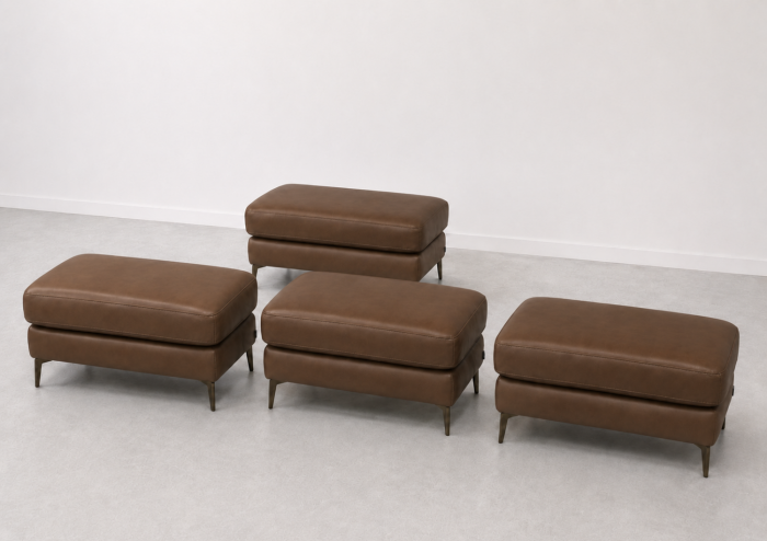 Taburet BALTIC 70 x 50 cm din piele naturală [3]