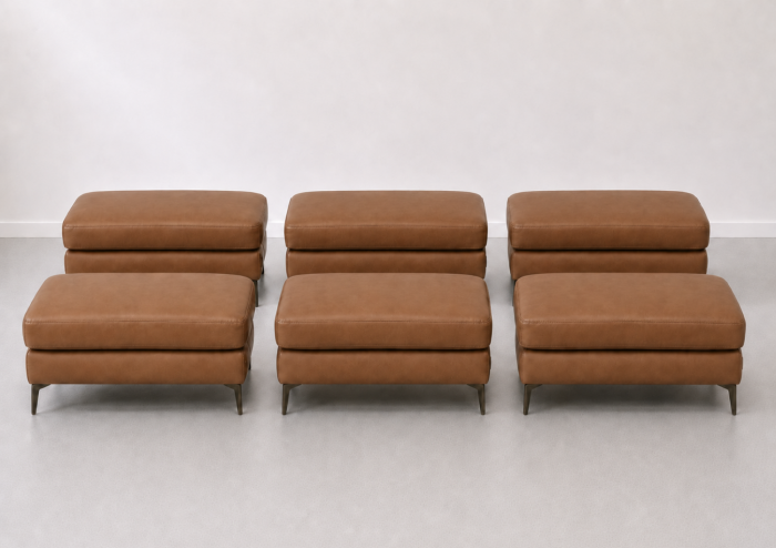 Taburet BALTIC 70 x 50 cm din piele naturală [5]