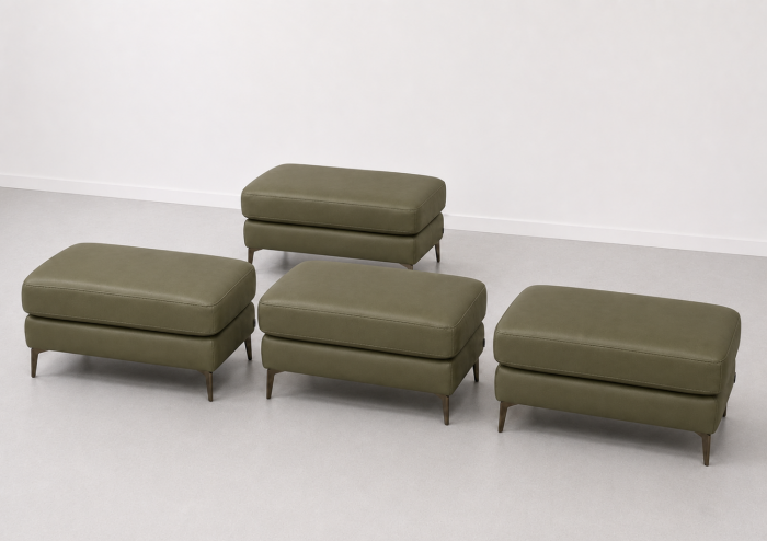BALTIC 70 x 50 cm genuine leather ottoman [3]