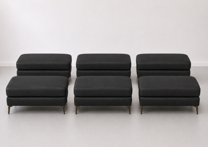 Taburet BALTIC 70 x 50 cm din piele naturală [5]