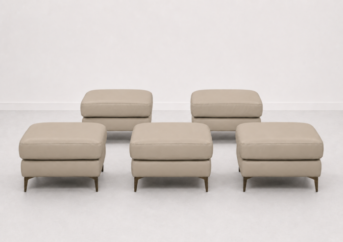 BALTIC 70 x 50 cm genuine leather ottoman [4]