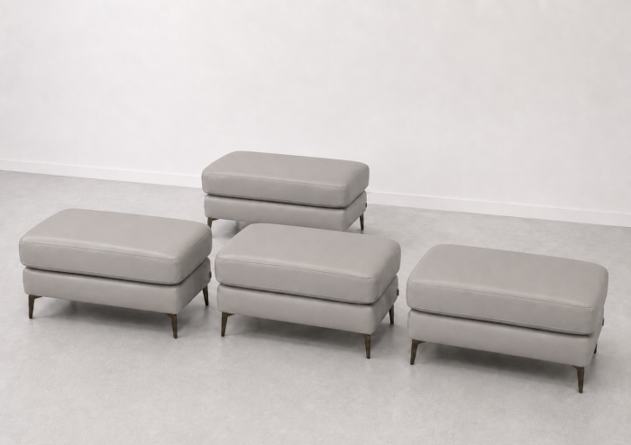 Taburet BALTIC 70 x 50 cm din piele naturală [3]