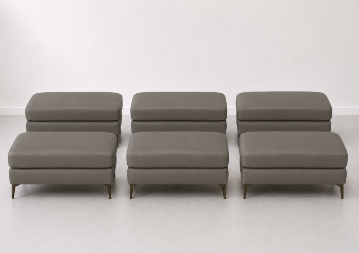 Taburet BALTIC 70 x 50 cm din piele naturală [5]