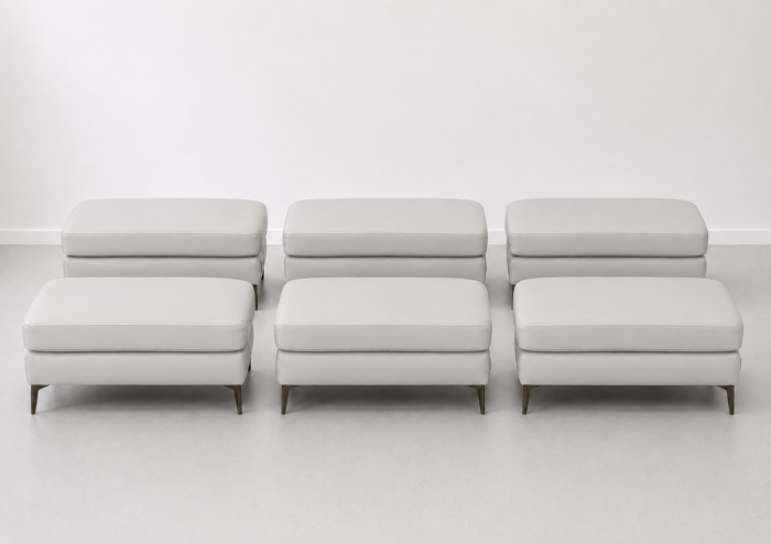 Taburet BALTIC 70 x 50 cm din piele naturală [5]