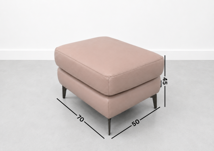 Taburet BALTIC 70 x 50 cm din piele naturală [2]