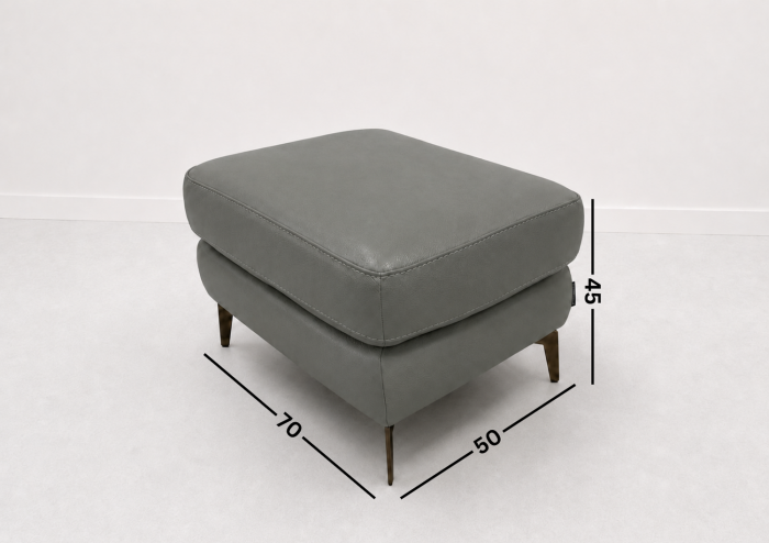 Taburet BALTIC 70 x 50 cm din piele naturală [2]