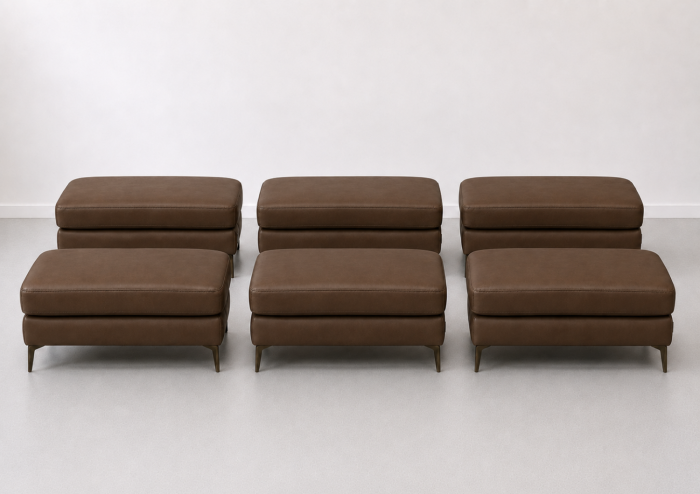 Taburet BALTIC 70 x 50 cm din piele naturală [5]